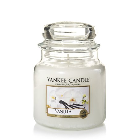 Yankee Candle Vanilla Medium Jar Candle - Up to 75 Hours