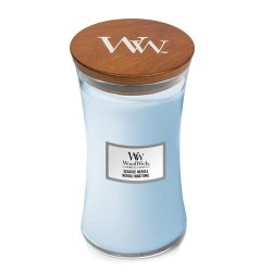 WoodWick Large Hourglass Scented Candle with Crackling Wick Seaside Neroli Up to 130 Hours Burn Time