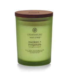Chesapeake Bay Awaken & Invigorate bougie en cire Rond Vert 1 pièce(s)