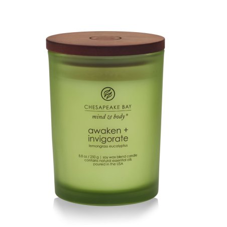 Chesapeake Bay Awaken & Invigorate bougie en cire Rond Vert 1 pièce(s)
