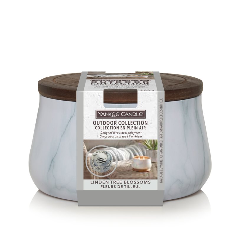Yankee Candle Linden Tree Blossoms wax candle Round Cedarwood, Citrus, Geranium, Lemon, Lily, Musk, Wisteria White 1