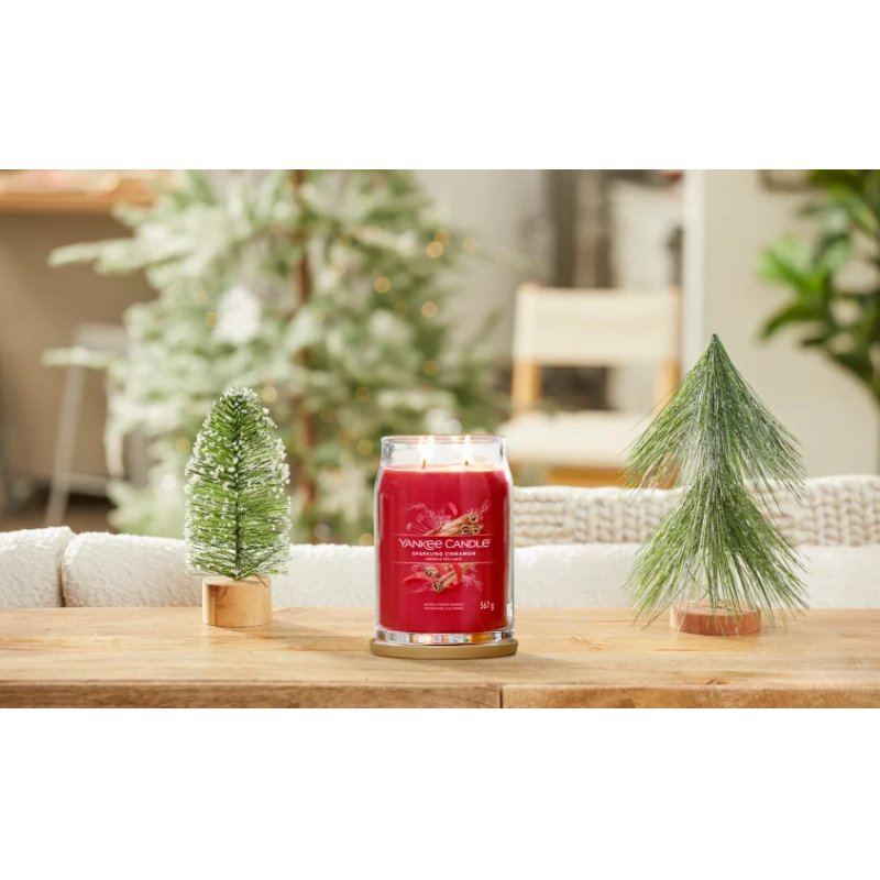 Yankee Candle 1629975E bougie en cire Cylindre Cannelle, Clou de girofle Rouge 1 pièce(s)
