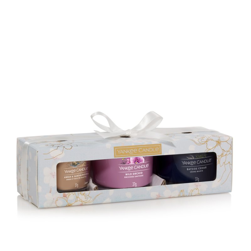 Yankee Candle Sakura Blossom Festival bougie en cire Rond Fleurs de cerisiers Multicolore 3 pièce(s)