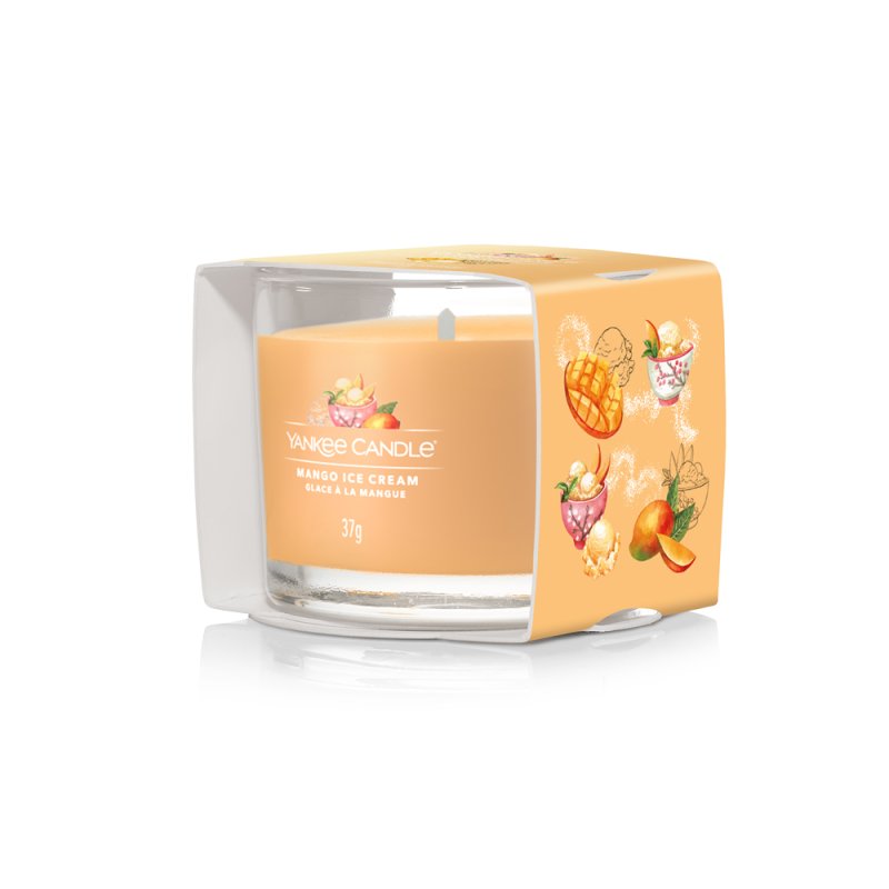 Yankee Candle Mango Ice Cream Glass Votive 37g