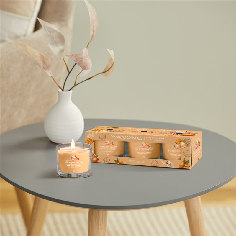 Yankee Candle Mango Ice Cream wax candle Round Banana, Orange, Pineapple, Vanilla Orange 1 pc(s)