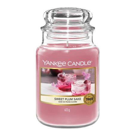 Yankee Candle Sweet Plum Sake | Large Candle In Glass | Sakura Blossom