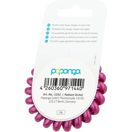 Original Papanga® Spiral Hairbands, Classic Edition, Size: Big, Colour: Radiant