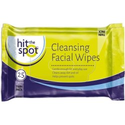 Hit The Spot Cleansing Facial Wipes - Twin Pack