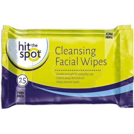 Hit The Spot Cleansing Facial Wipes - Twin Pack