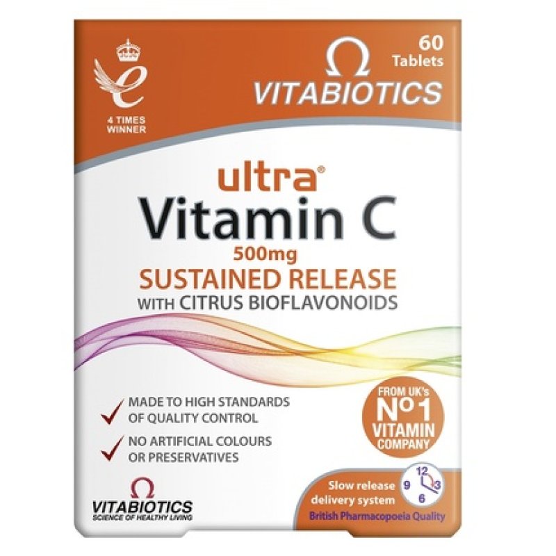 Vitabiotics Ultra Vitamin C Dietary Supplement 60 Tablets