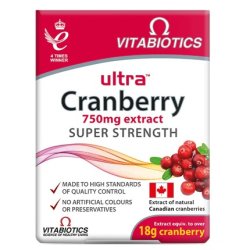 Vitabiotics Ultra Cranberry Dietary Supplement 30 Tablets