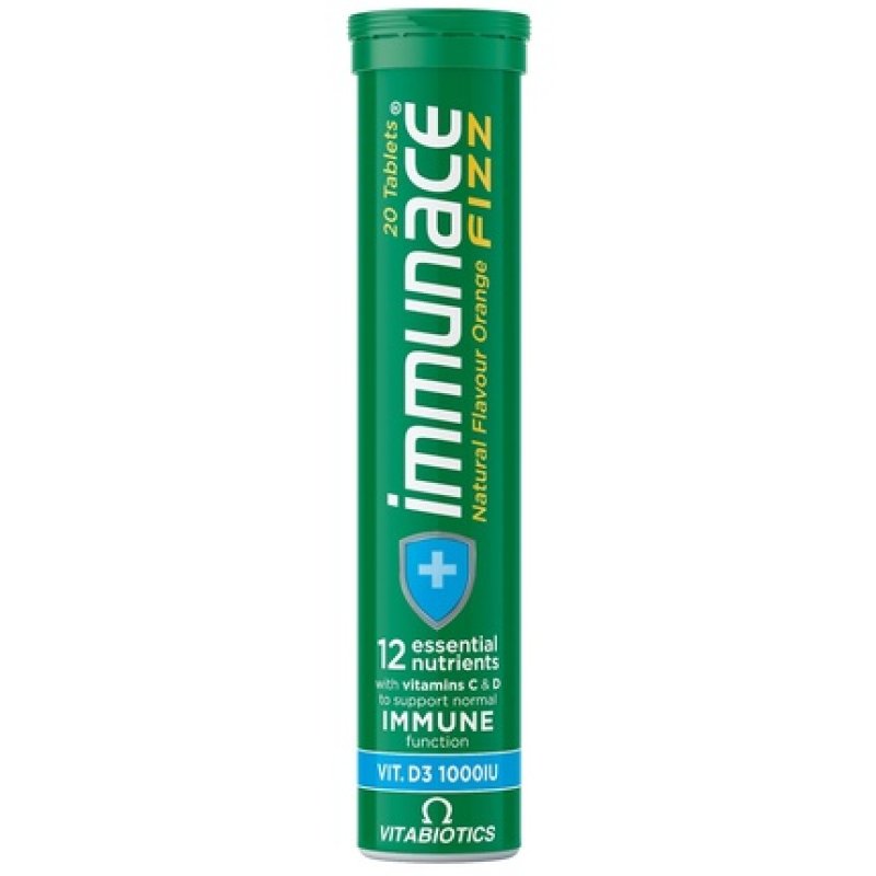 Vitabiotics Immunace Fizz Dietary Supplement Supporting Immunity - 20 Tablets