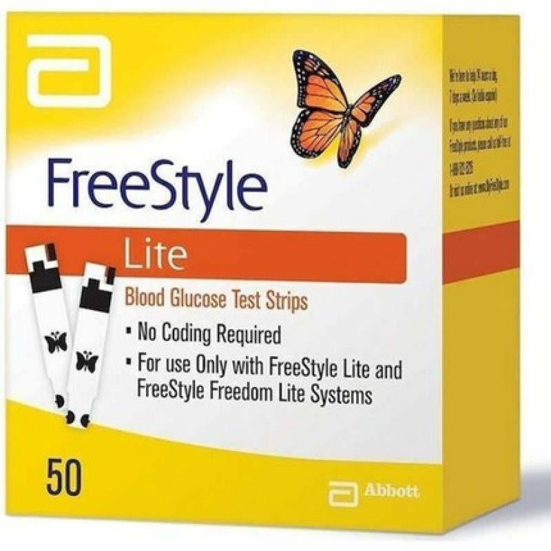 Freestyle Freestyle Lite Blood Glucose Test Strips - 50 Count