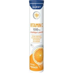 Quest Vitamin C 1000mg Dietary Supplement With Vitamin C And Rutin Rose Hip - 20 Effervescent Tablets
