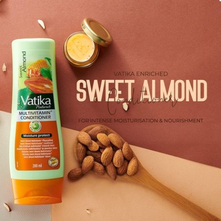 Vatika Naturals Enriched Sweet Almond Conditioner 200ml