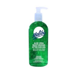 Malibu Aloe Vera Moisturising After Sun Gel 400ml Cooling Soothing Pump