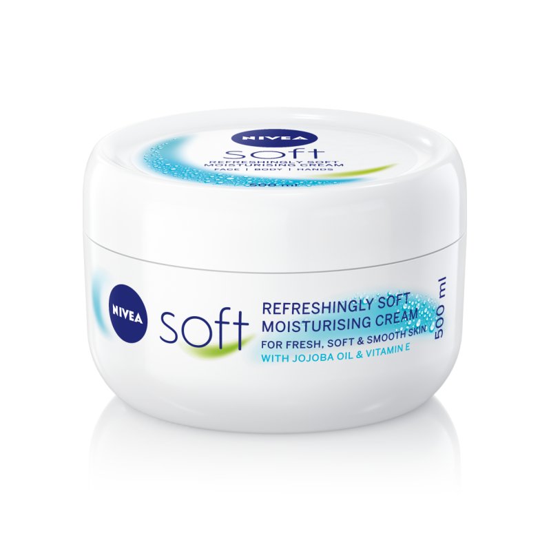 Nivea Soft Moisturising Cream 500ml - For Face and Body