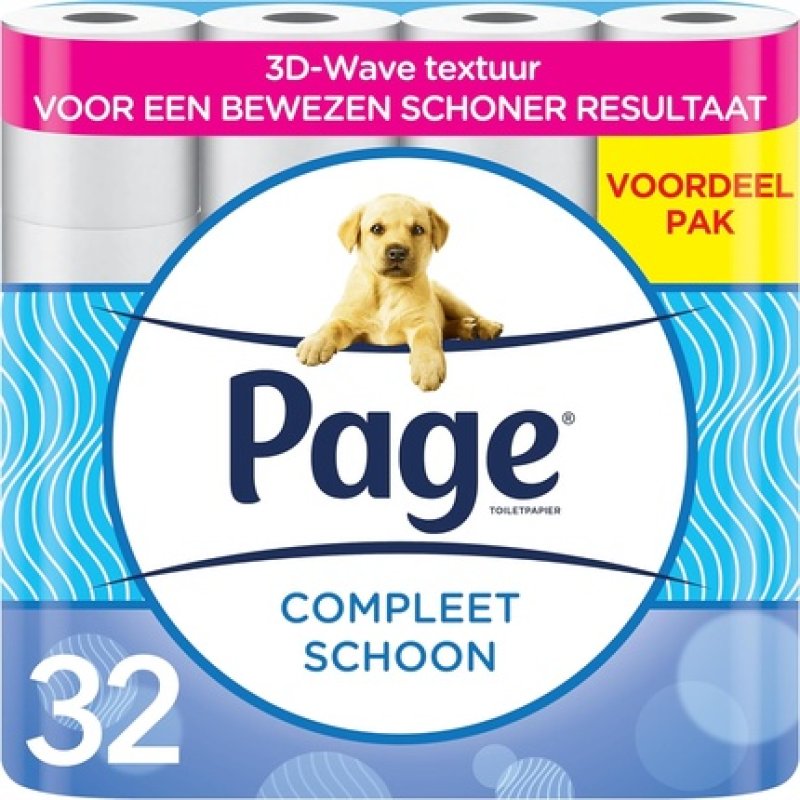 Page Toilet Paper Complete Clean with Unique 3D Wave Texture