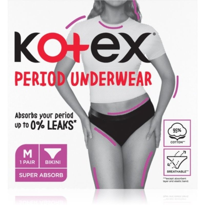 Kotex Period Underwear Size M - 1 pc