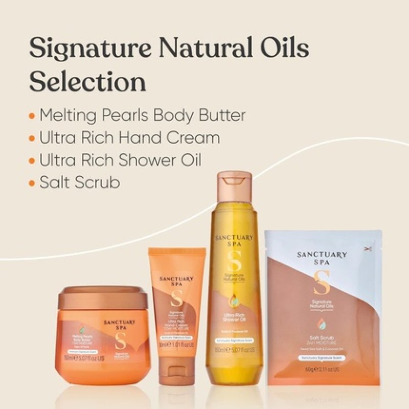 Sanctuary Spa Signature Natural Oils Selection Gift Set for Women