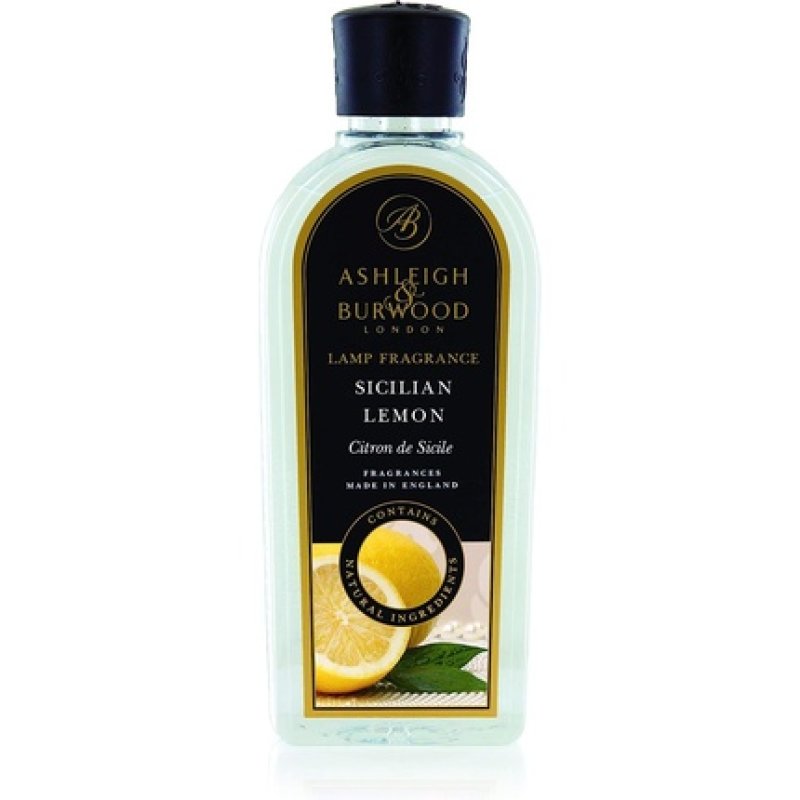 Ashleigh & Burwood Sicilian Lemon Lamp Fragrance 500ml - Actively Purifies Air and Promotes Wellbeing