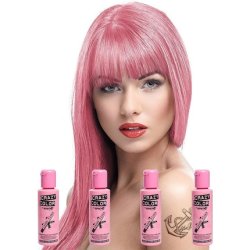 Crazy Color Semi-Permanent Hair Dye Candy Floss Pink 4 Count - Pack of 4