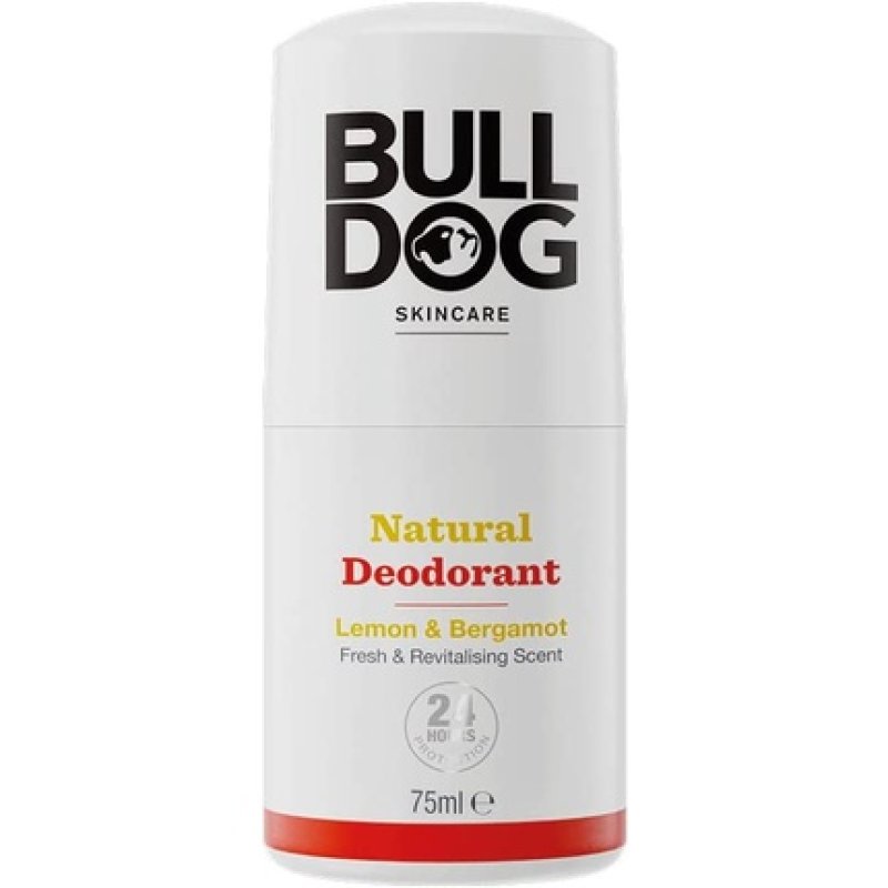 Bulldog Lemon and Bergamot Roll On Natural Deodorant for Men 75ml