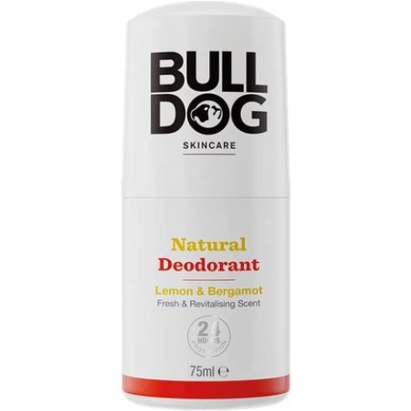 Bulldog Lemon and Bergamot Roll On Natural Deodorant for Men 75ml