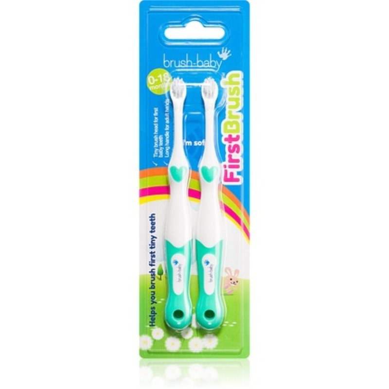 Brush Baby FirstBrush Toothbrush for Children - 2 Pack