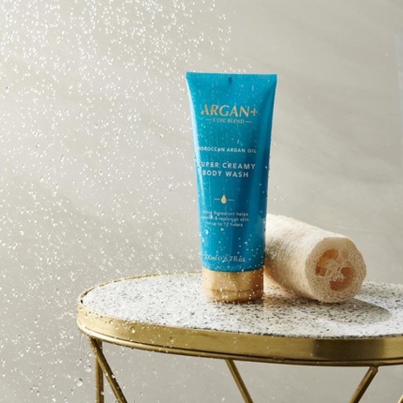 Argan Super Creamy Body Wash Moroccan Argan Oil Vegan Shower Gel 200ml