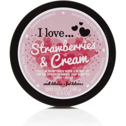 I Love Originals Strawberries & Cream Body Butter Made with 87% Naturally