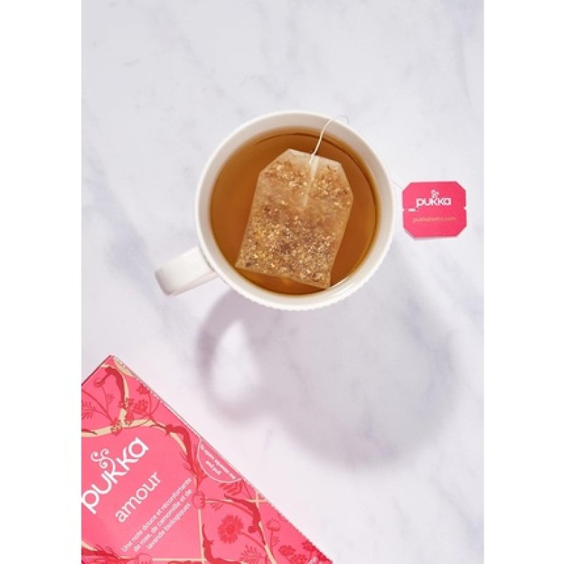 Pukka Organic Love Infusion Rose Chamomile and Lavender Flavor Relaxing