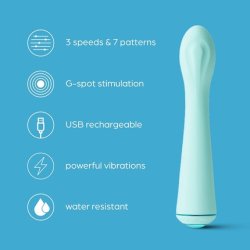 So Divine Self Pleasure Rechargeable G-Spot Vibrator Blue