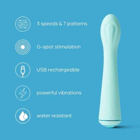 So Divine Self Pleasure Rechargeable G-Spot Vibrator Blue