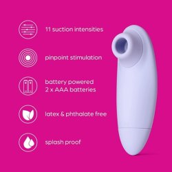 So Divine Pearl Suction Stimulator Purple