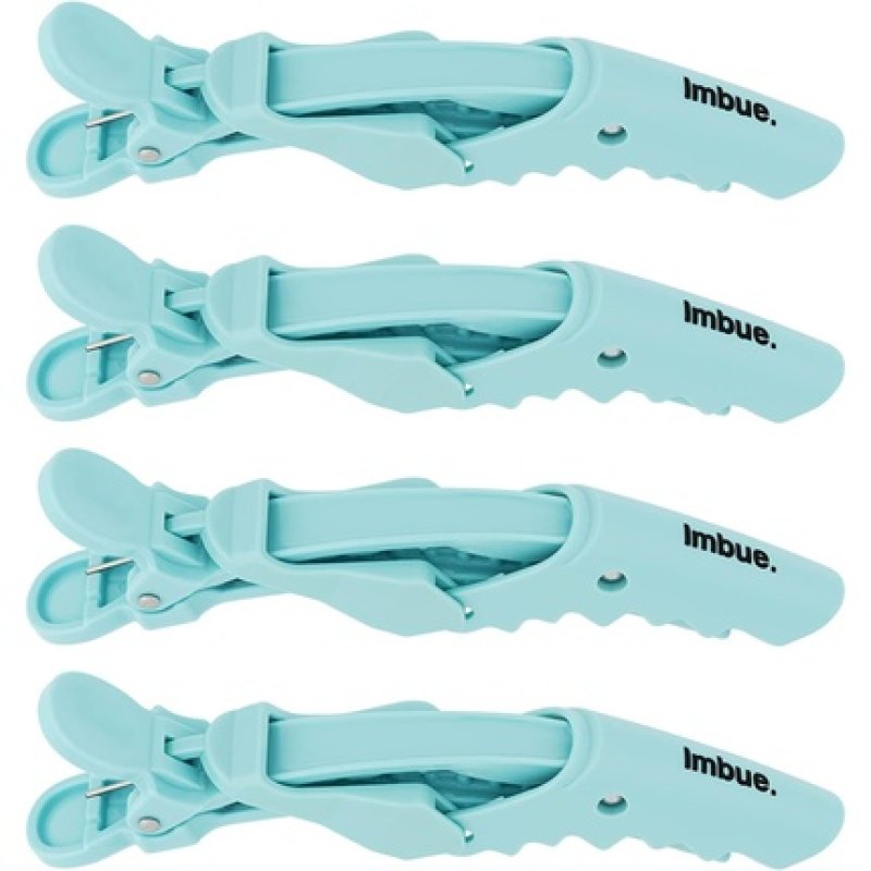 Imbue Crocodile Sectioning Clips Detangling Hair Clips for Styling Green