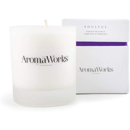 Aromaworks - Soulful Candle - Juniper Berry And Frankincense - Blend Of