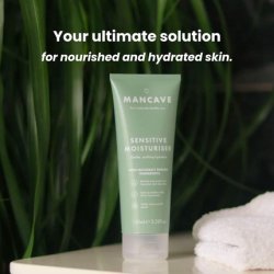 ManCave Sensitive Moisturiser for Men 100ml with Aloe Vera & Shea Butter
