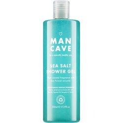 ManCave Sea Salt Shower Gel 500ml for Men Refreshing Coastal Aroma Natural Formulation Sulphate and Paraben Free Vegan