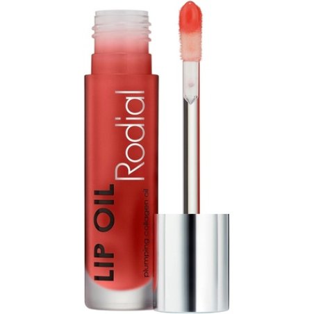 Rodial Plumping Collagen Lip Oil Sugar Coral 4ml Vegan Collagen-Infused Lip Oil with Macadamia and Jojoba Oil Deep