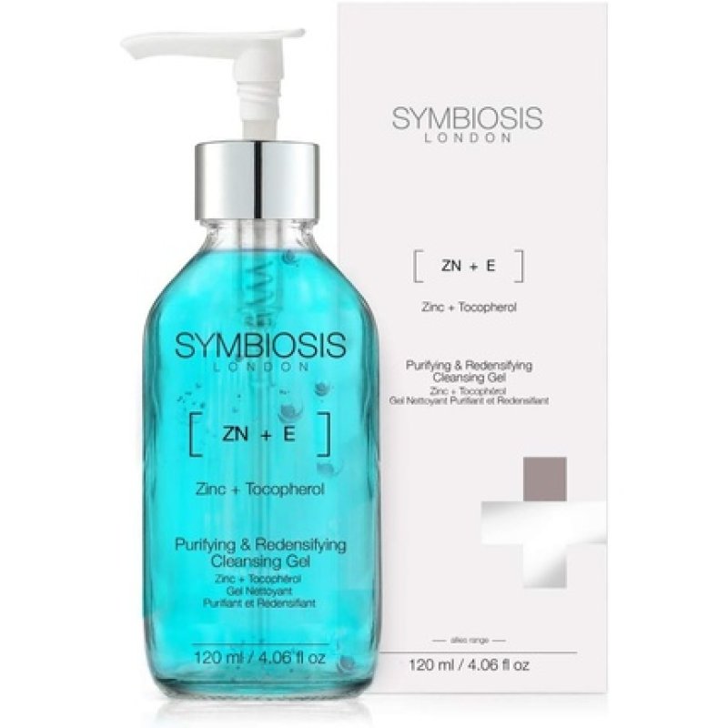 Symbiosis London Zinc and Tocopherol Purifying and Redensifying Cleansing Gel 120ml