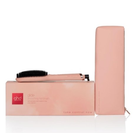 ghd Take Control Now Glide Hot Brush Pink Peach