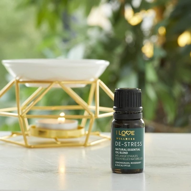 I Love Wellness DESTRESS Essential Oil Blend with Lemongrass, Rosemary & Eucalyptus 10ml