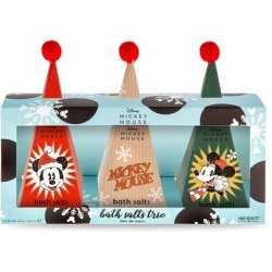 MAD BEAUTY Disney Mickey Mouse Bath Salts Trio - Frosted Berries, Toasted Marshmallow, and Christmas Icing Fragrance -