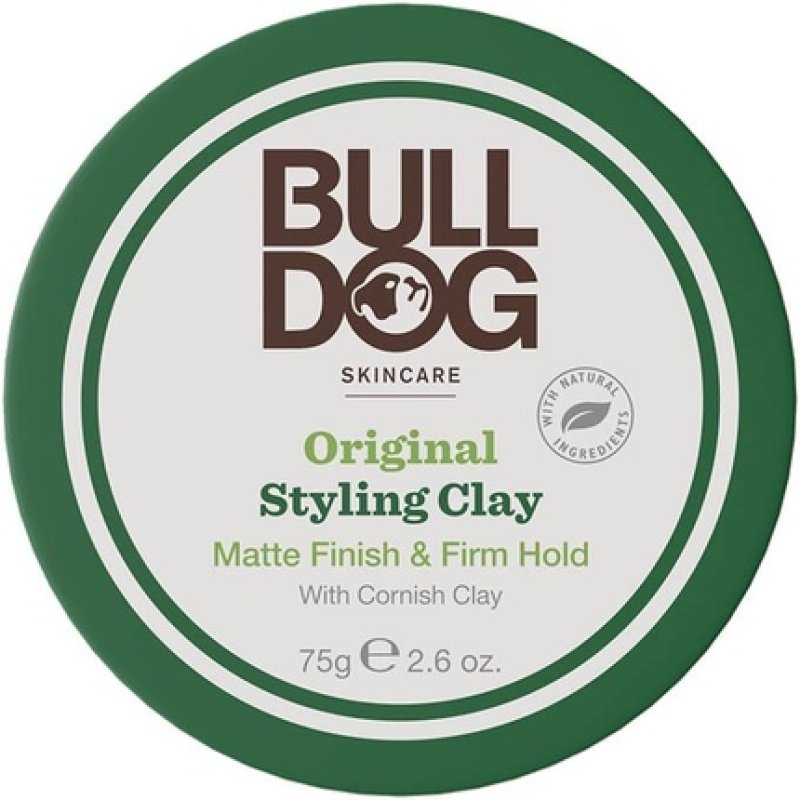 Bulldog Original Hair Styling Clay for Men Matte Finish and Firm Hold 75g