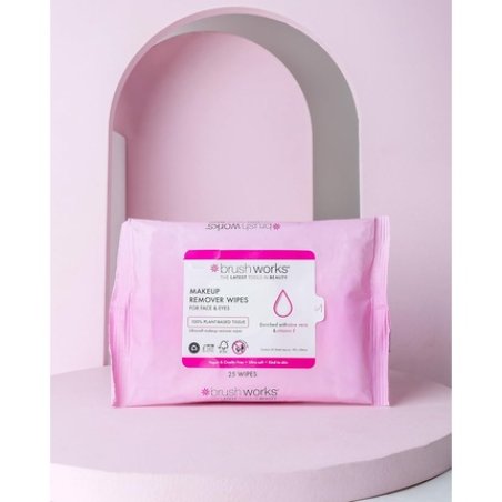 Brushworks Makeup Remover Wipes 25 Sheets