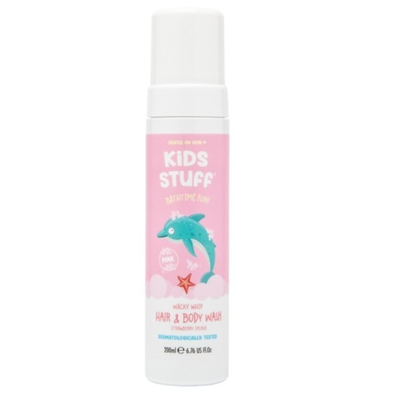 Kids Stuff Whacky Whip Hair & Body Wash Pink 200ml
