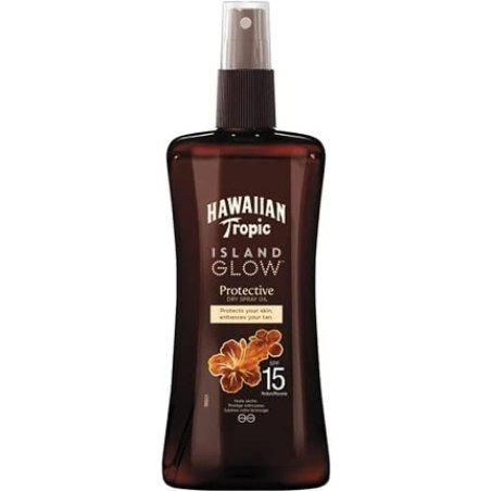 Hawaiian Tropic Island Glow Protective Dry Spray Oil SPF15 200ml