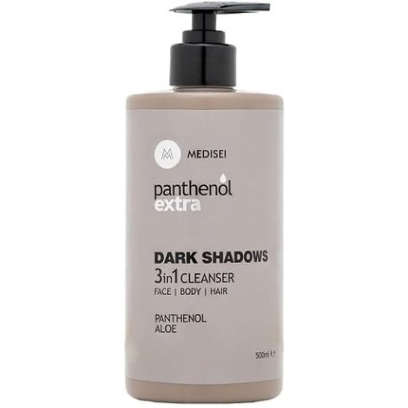 Panthenol Extra Dark Shadows 3 in 1 Cleanser for Face, Body, and Hair 500ml
