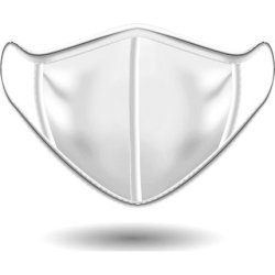 Power Health Fabric Mask For Multiple Uses White 1 Piece